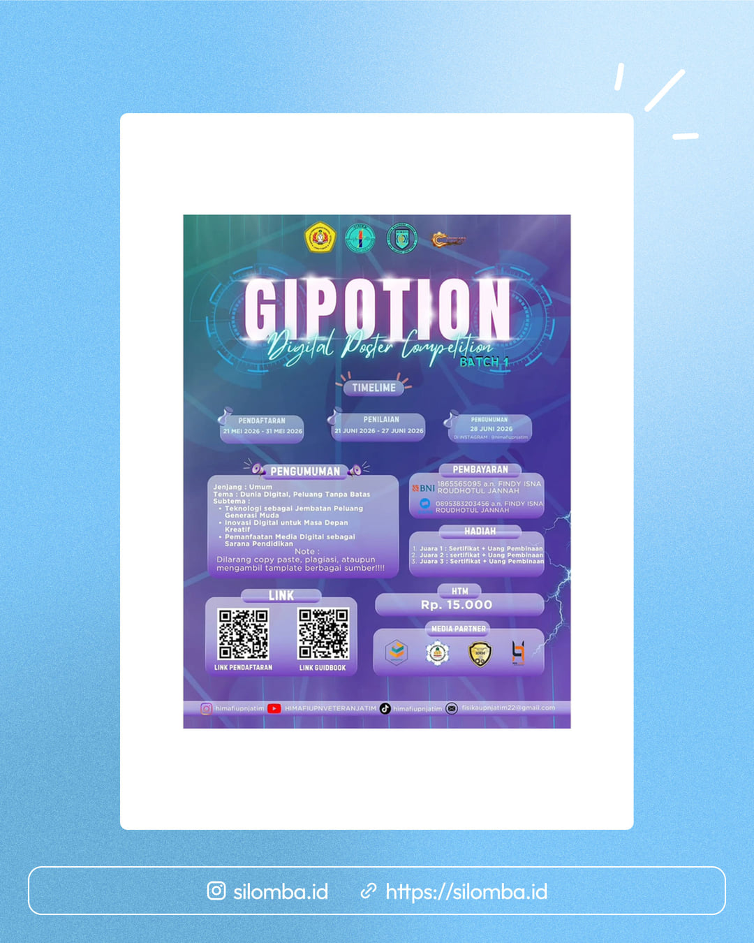 GIPOTION Batch 1: Digital Poster Competition - Poster 1