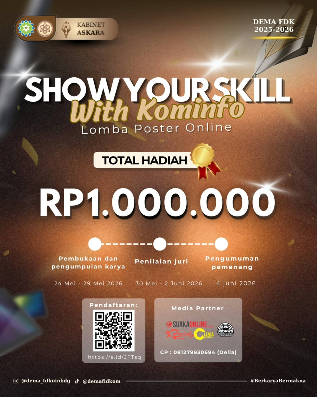 Show Your Skill With Kominfo: Lomba Poster Online - Poster 2
