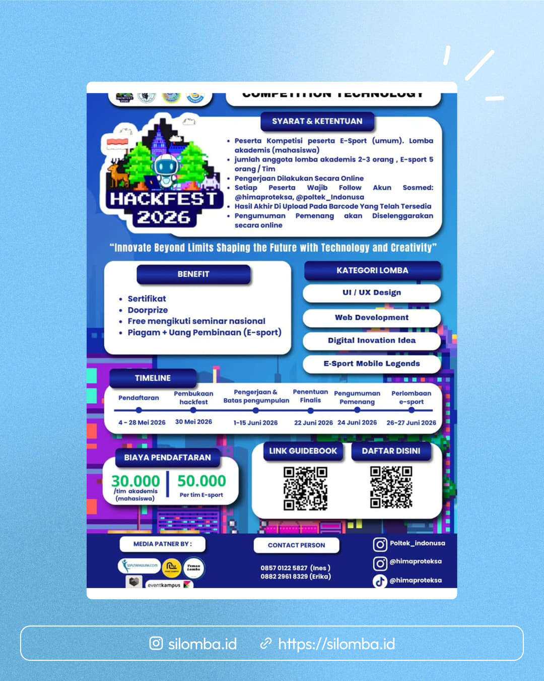 COMPETITION TECHNOLOGY - HACKFEST 2026 - Poster 1