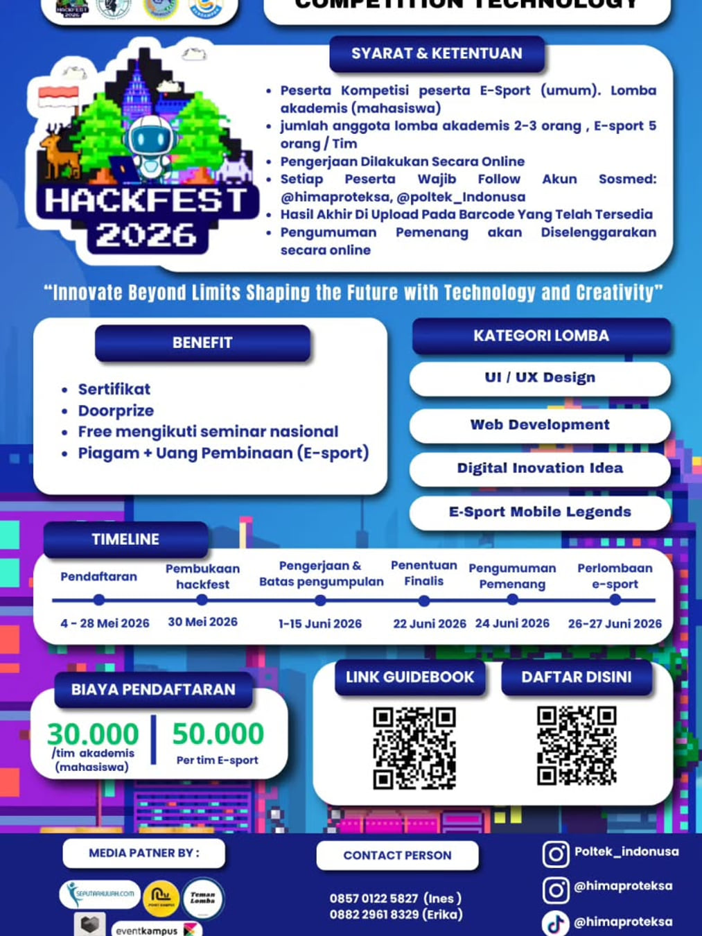 COMPETITION TECHNOLOGY - HACKFEST 2026 - Poster 2