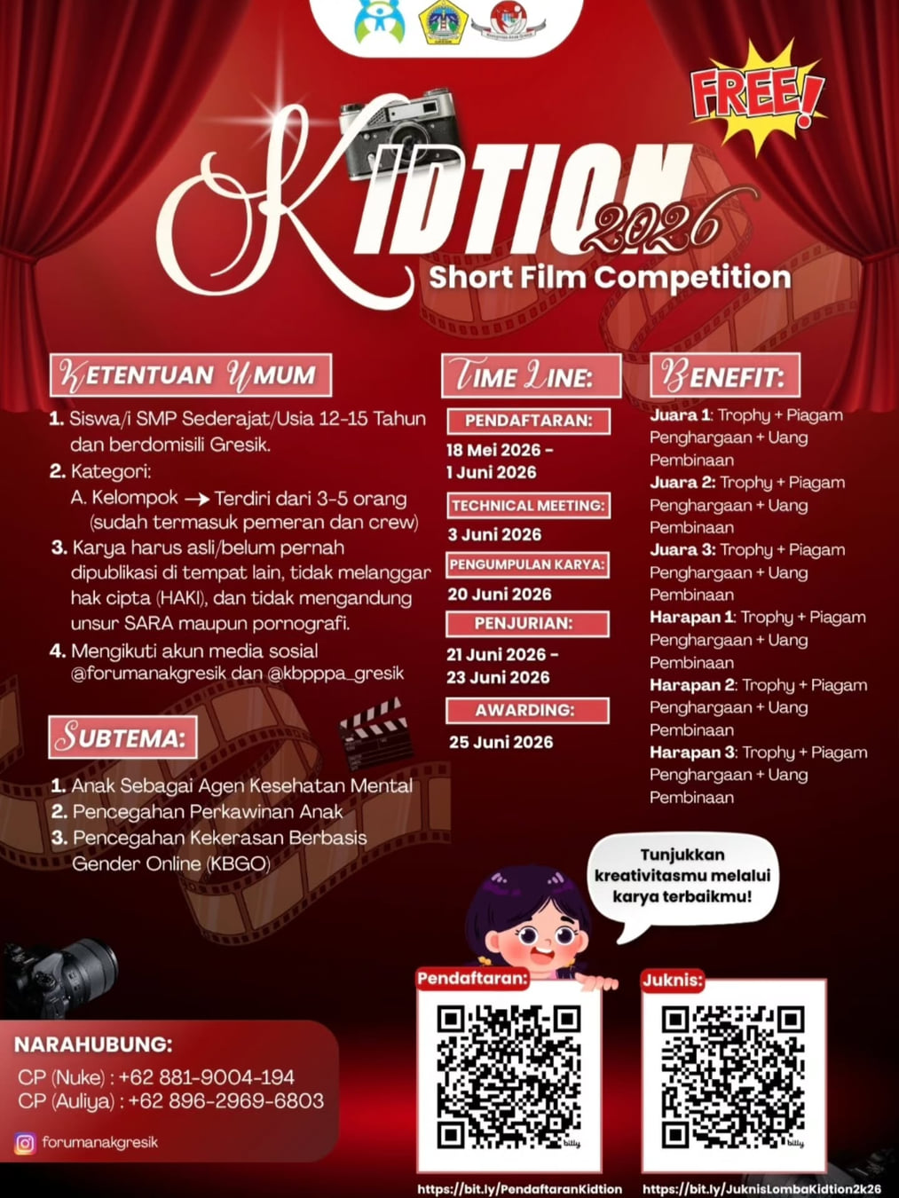 KIDTION 2026: Short Film Competition - Poster 2