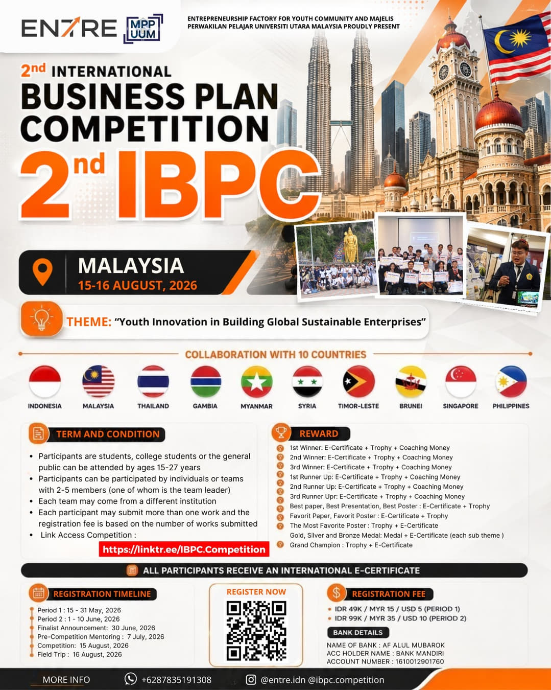 2nd International Business Plan Competition (2nd IBPC) 2026 - Poster 2