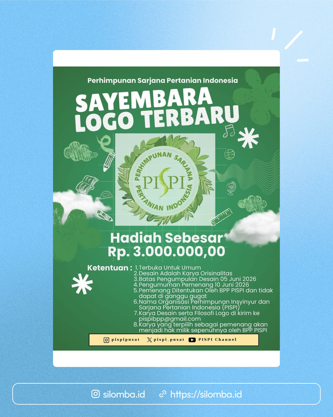 Sayembara Desain Logo Terbaru PISPI - Poster 1
