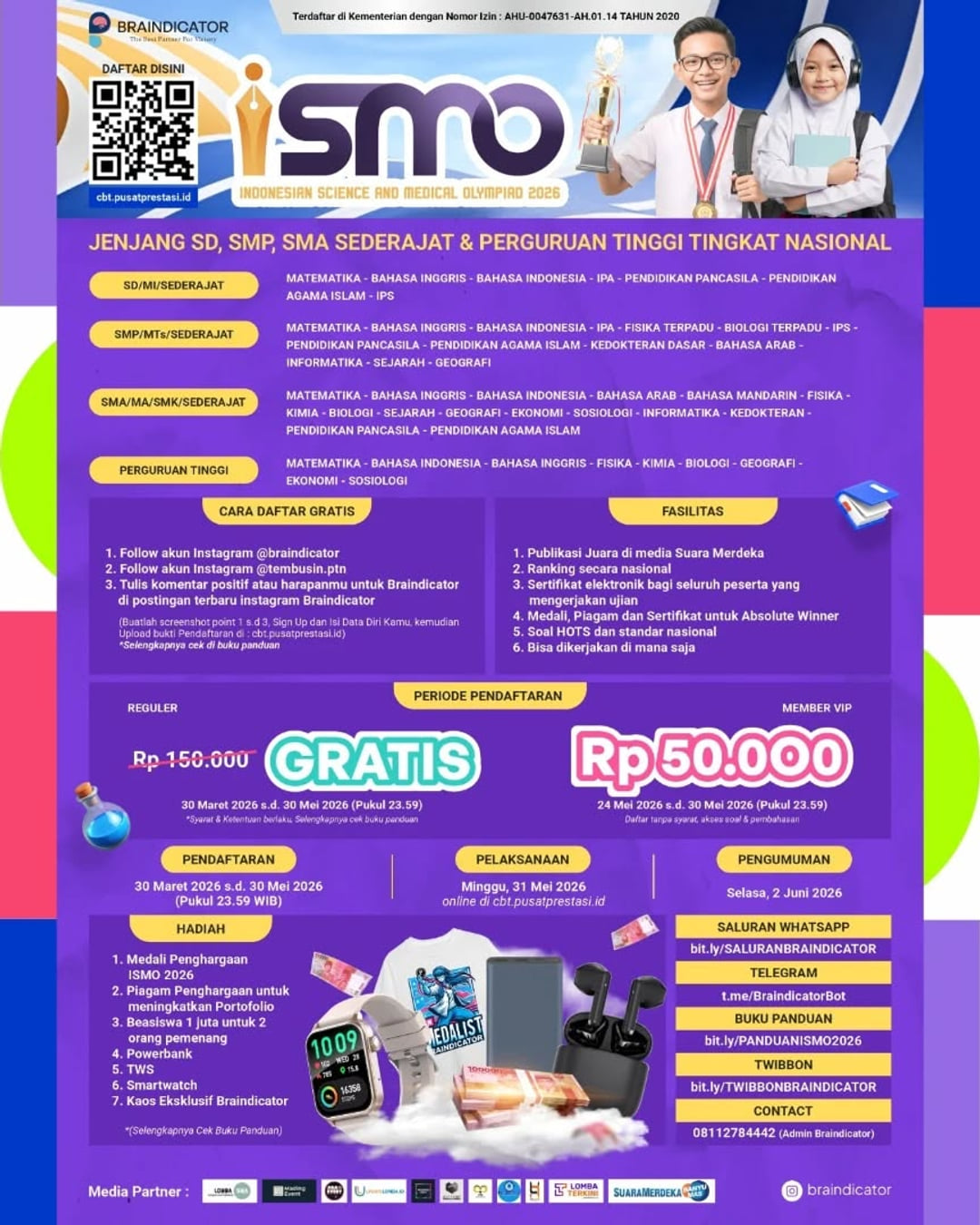 Indonesian Science and Medical Olympiad 2026 - Poster 2