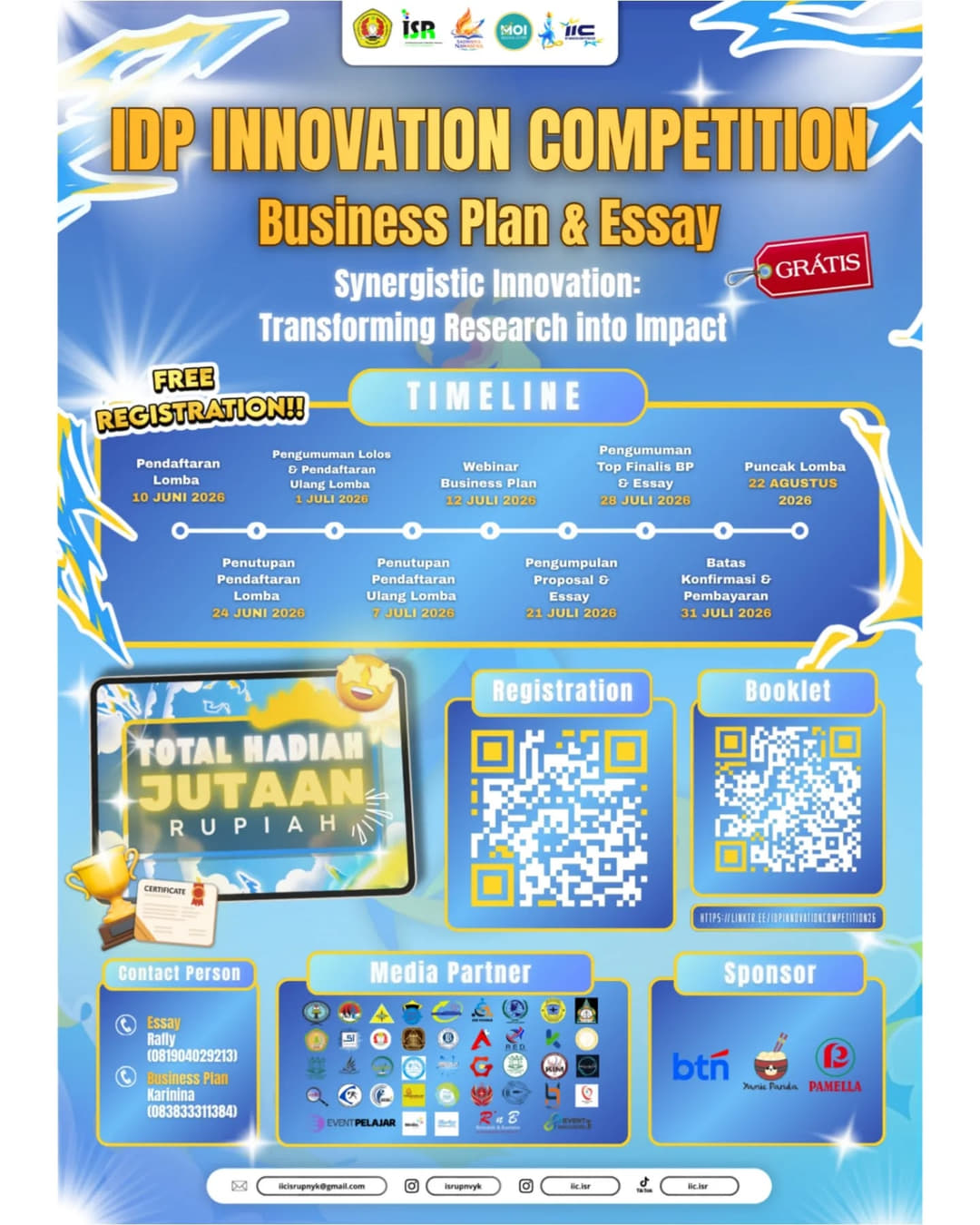 IDP Innovation Competition Essay & Business Plan Competition - Poster 2