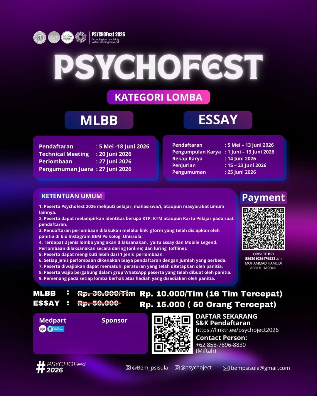 PSYCHOFest 2026 - Poster 2