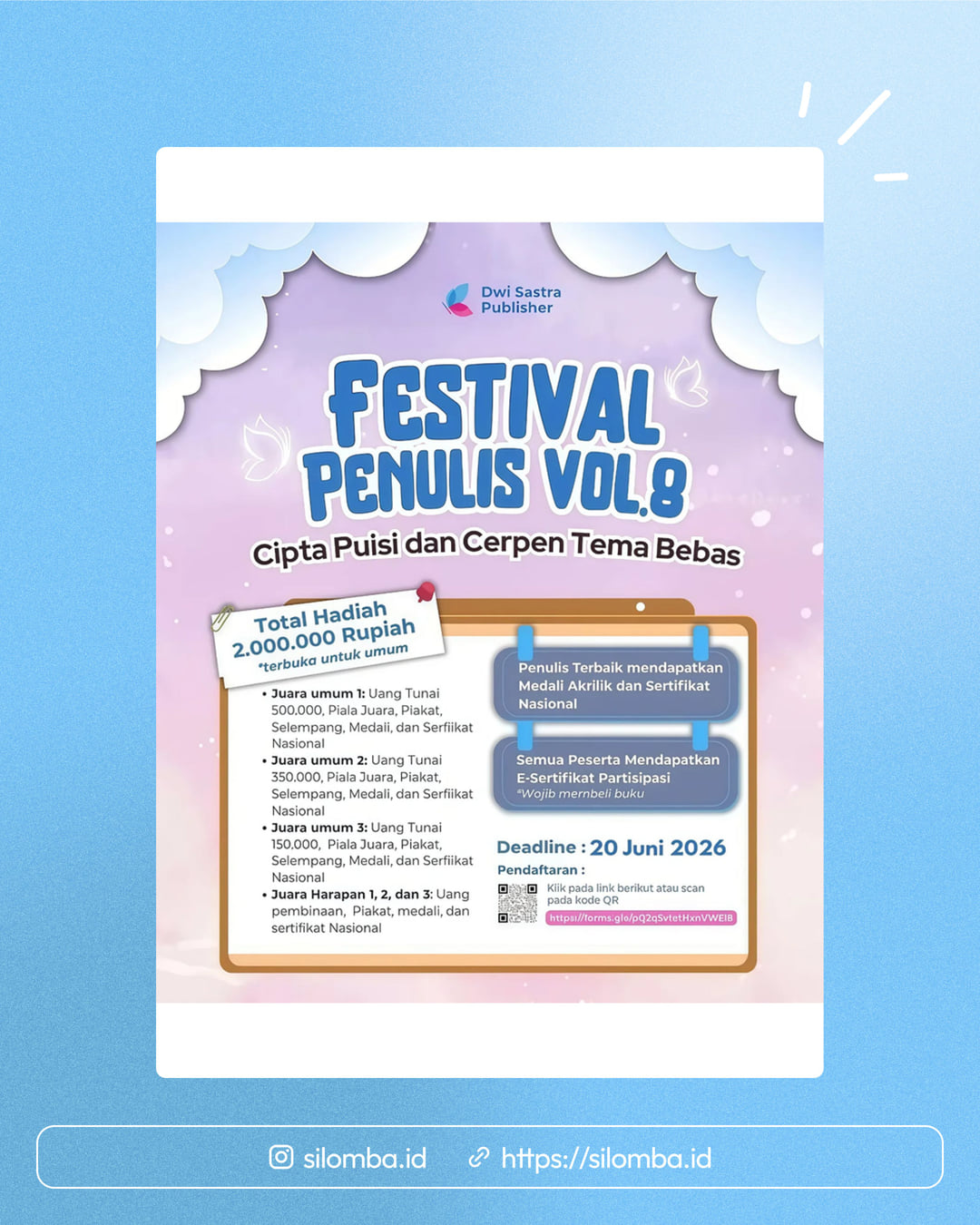 Festival Penulis Vol. 8 - Poster 1