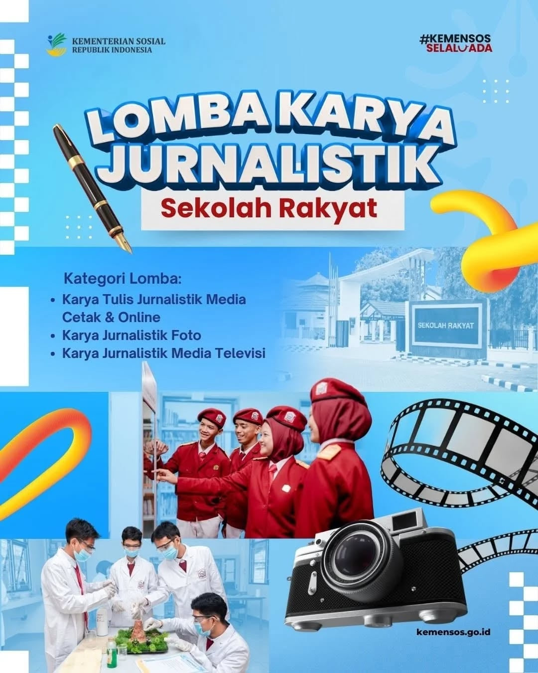Lomba Karya Jurnalistik Sekolah Rakyat - Poster 2