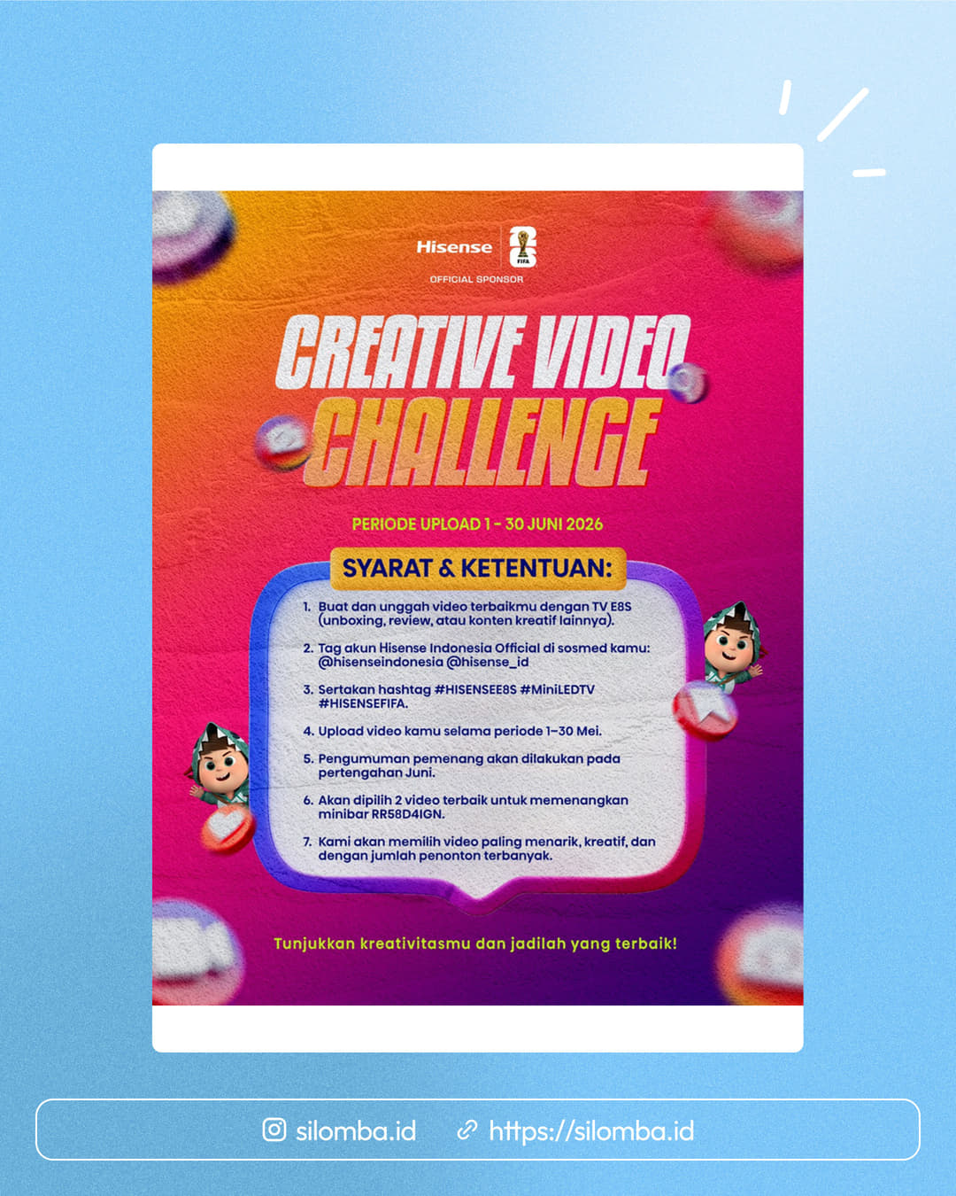 Creative Video Challenge Hisense E8S - Poster 1