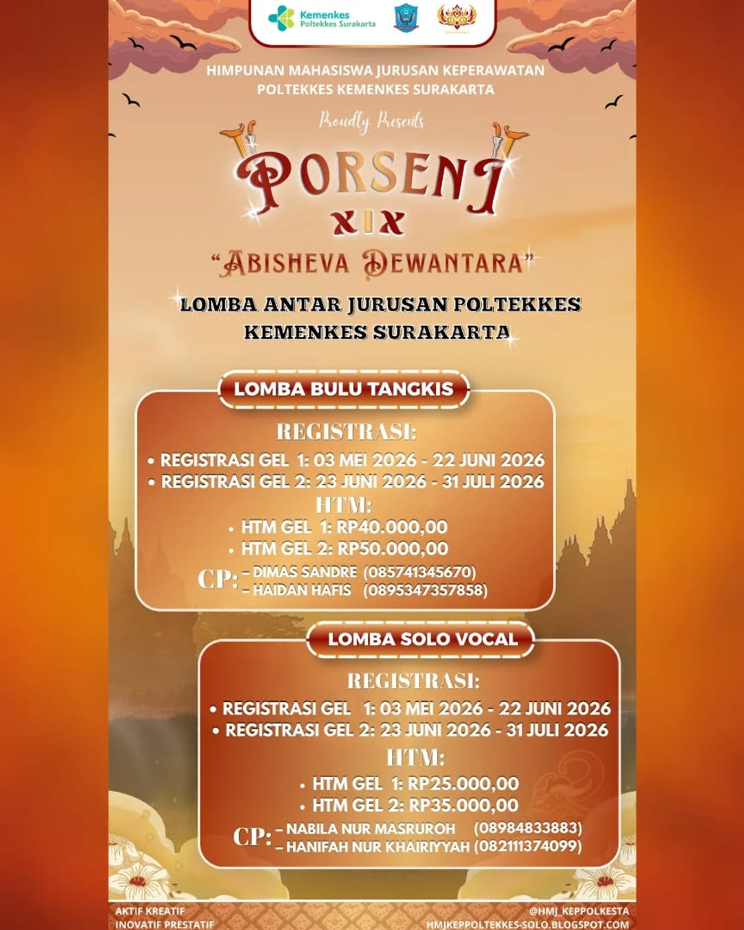 PORSENI XIX - Abhiseva Dewantara - Poster 2