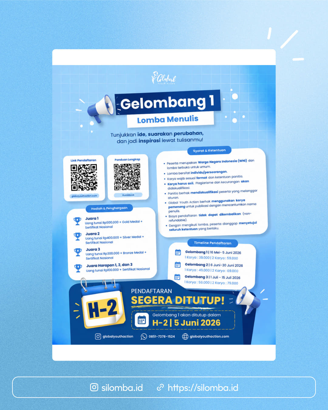 Lomba Menulis 2026 - Poster 1