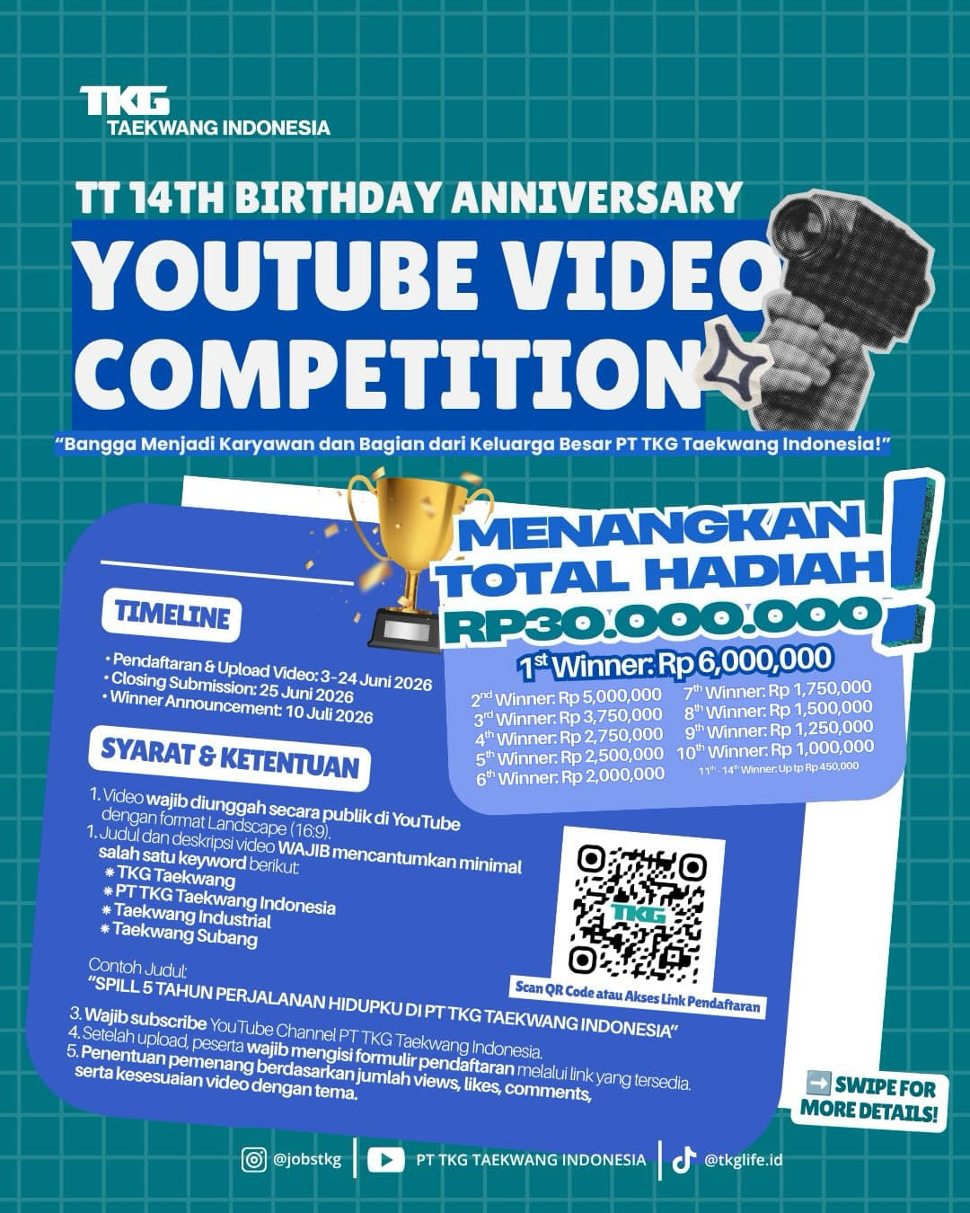 TT 14th Birthday Anniversary YouTube Video Competition - Poster 2