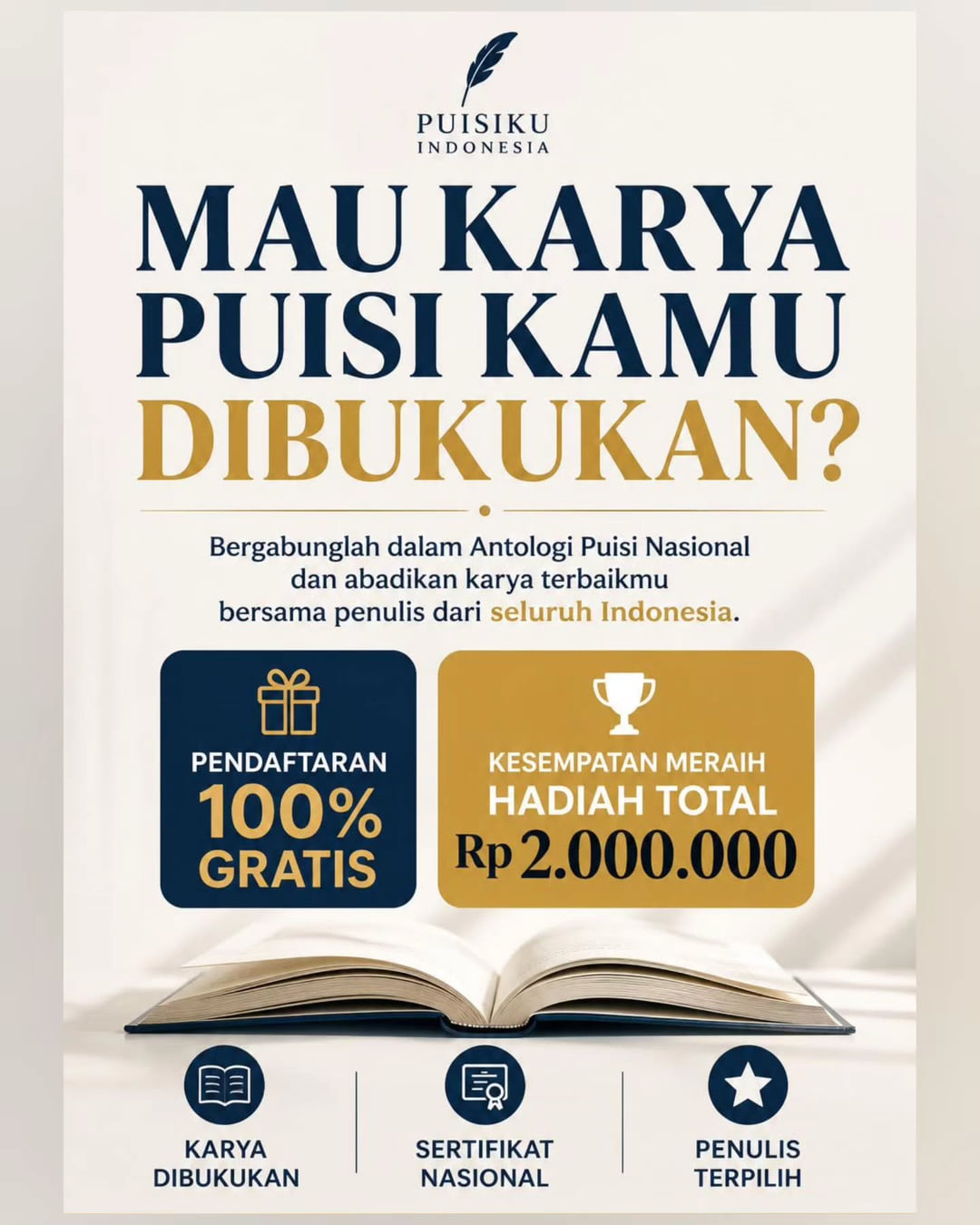 LOMBA PUISI NASIONAL 2026 - Poster 2