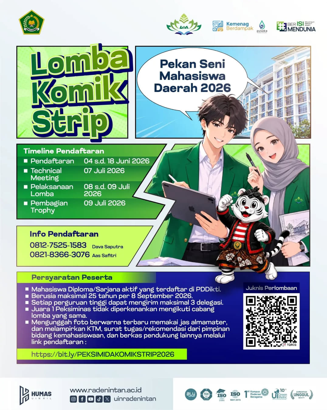 Lomba Komik Strip PEKSIMIDA 2026 - Poster 2