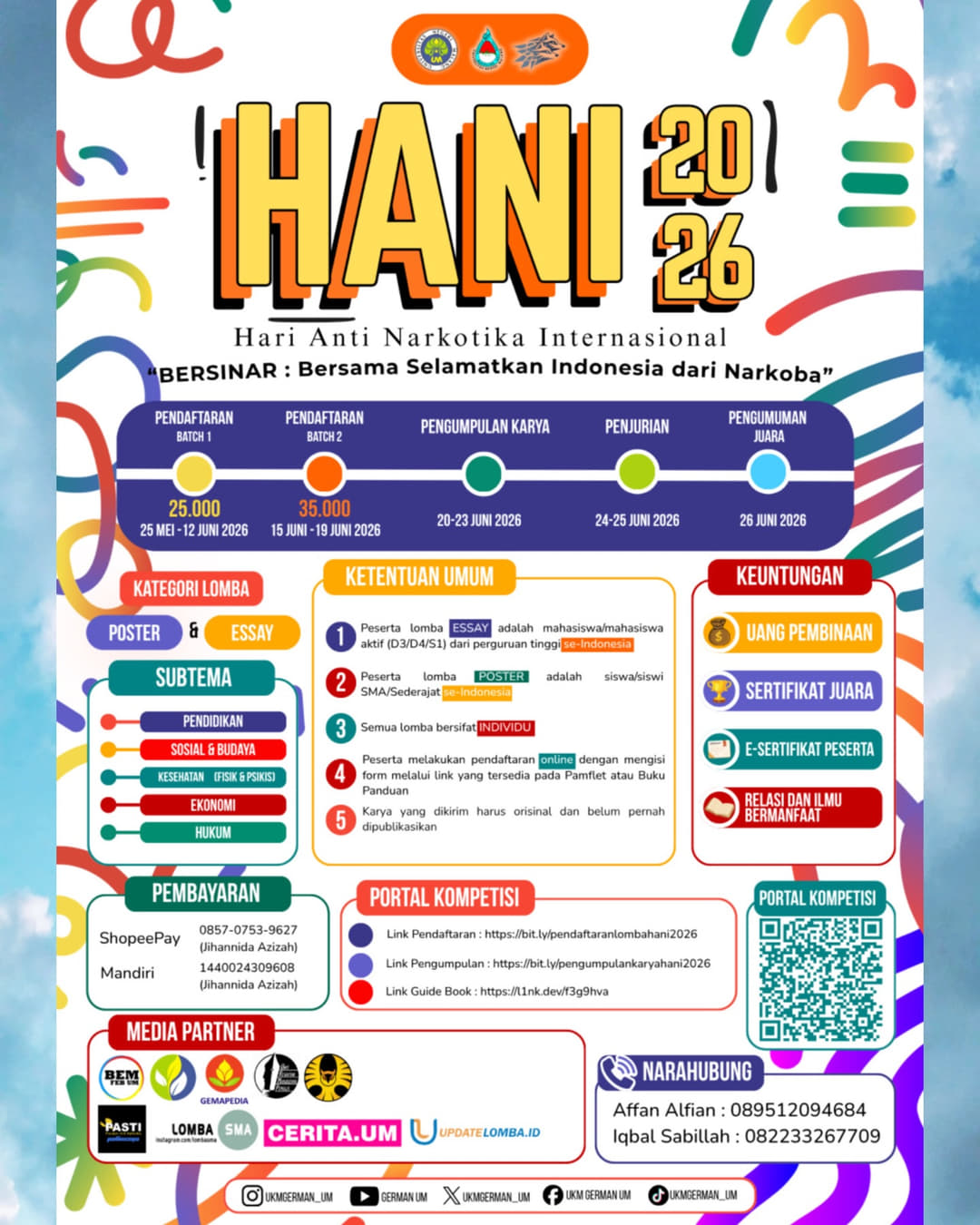 HANI 2026 - Bersama Selamatkan Indonesia dari Narkoba - Poster 2