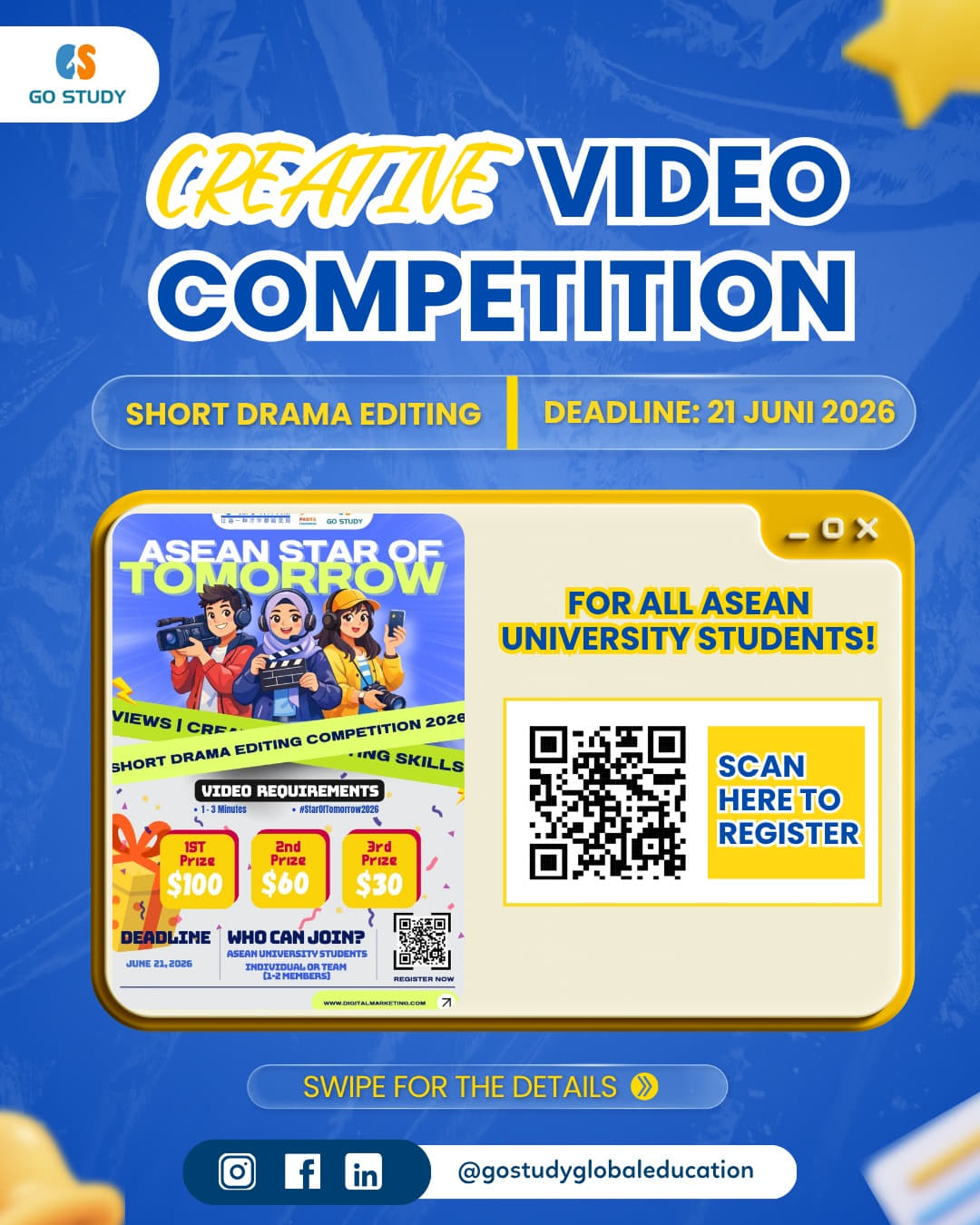 ASEAN Star of Tomorrow 2026 Short Video Competition - Poster 2