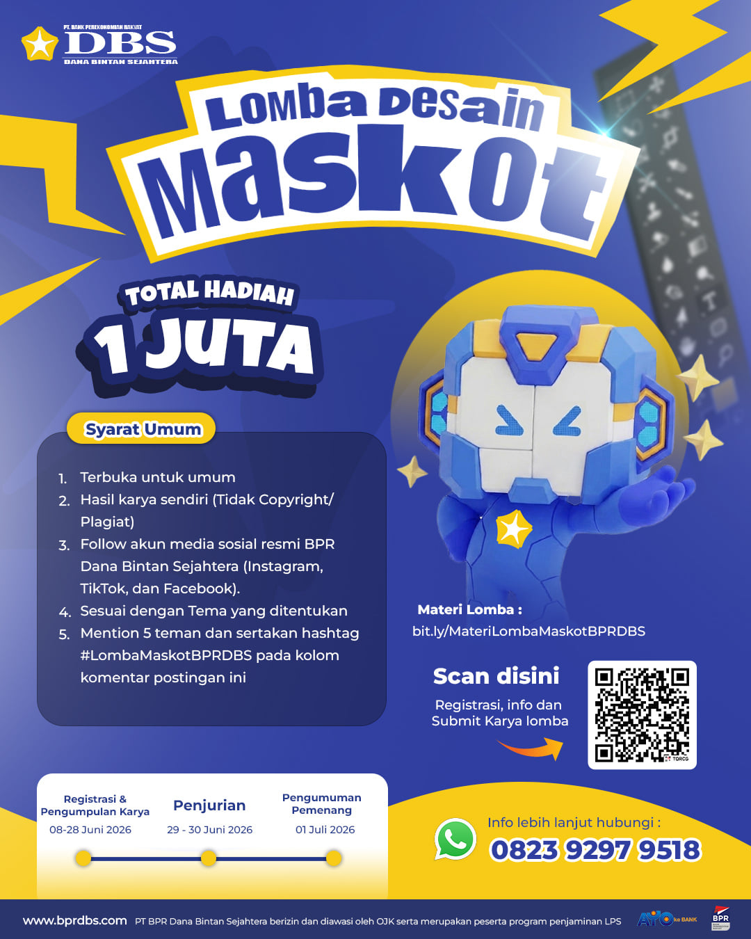 Lomba Desain Maskot BPR Dana Bintan Sejahtera - Poster 2