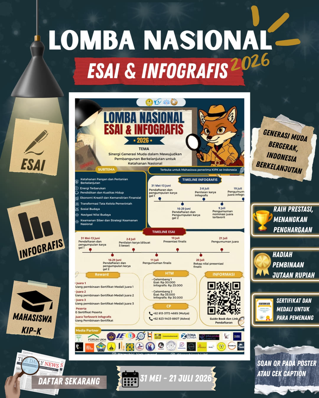Lomba Nasional Esai & Infografis 2026 - Poster 2