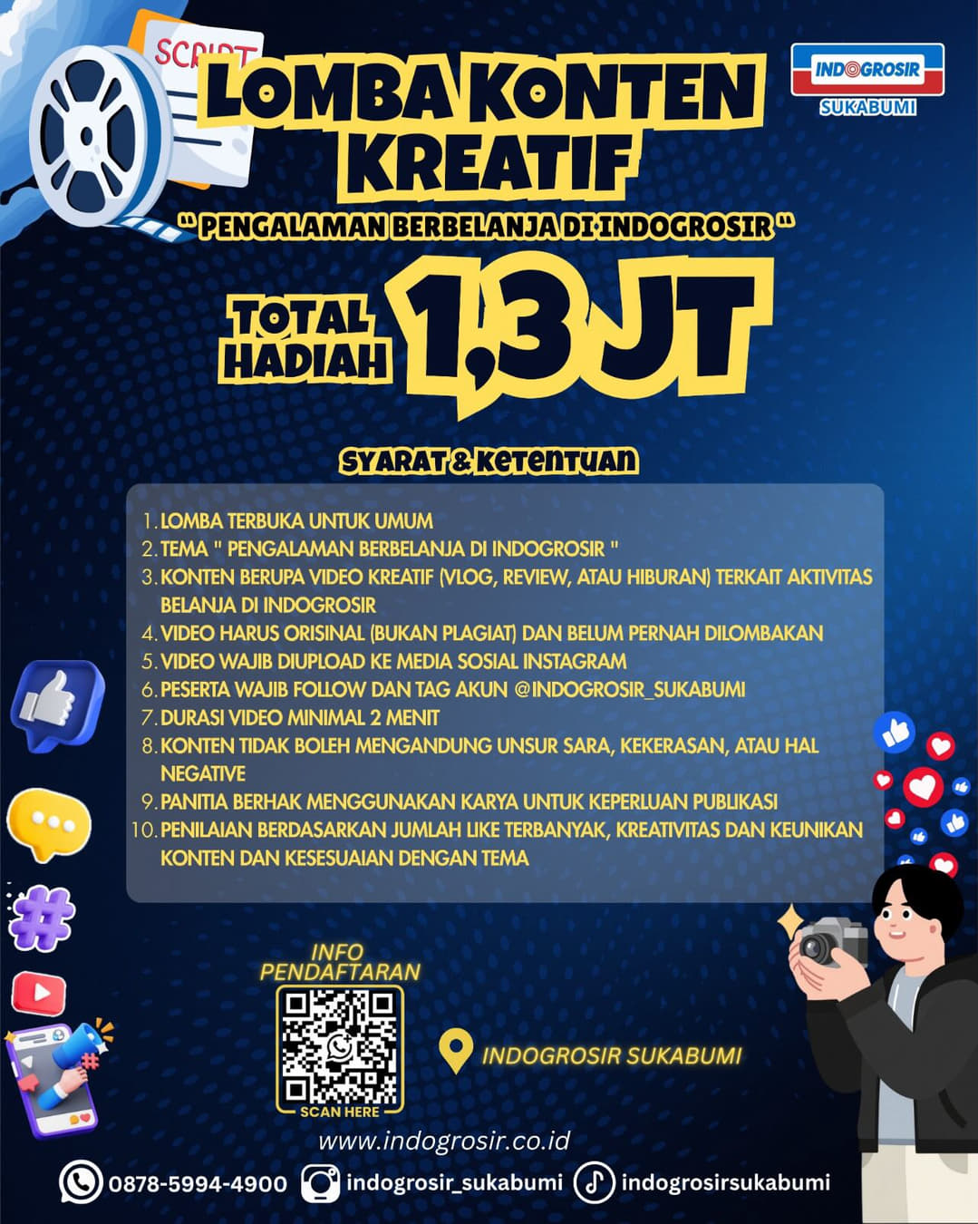Lomba Konten Kreatif Indogrosir Sukabumi - Poster 2