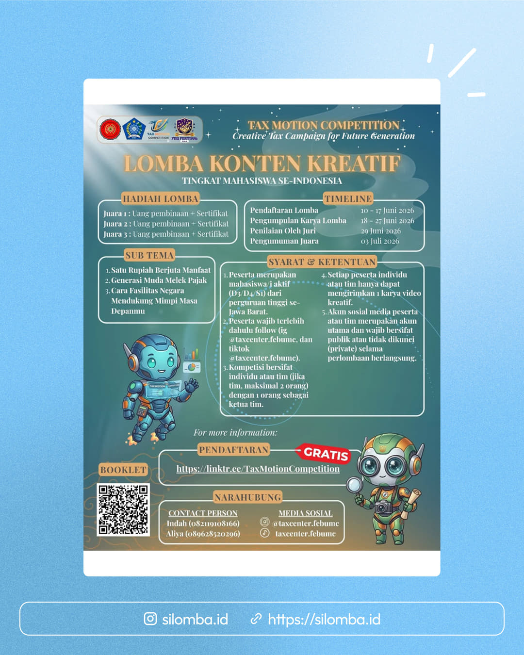 Tax Motion Competition 2026 - Poster 1