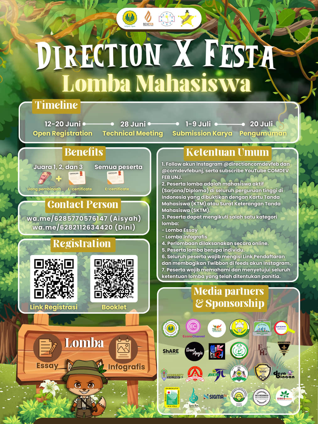 Direction X Festa 2026 Lomba Mahasiswa - Poster 2