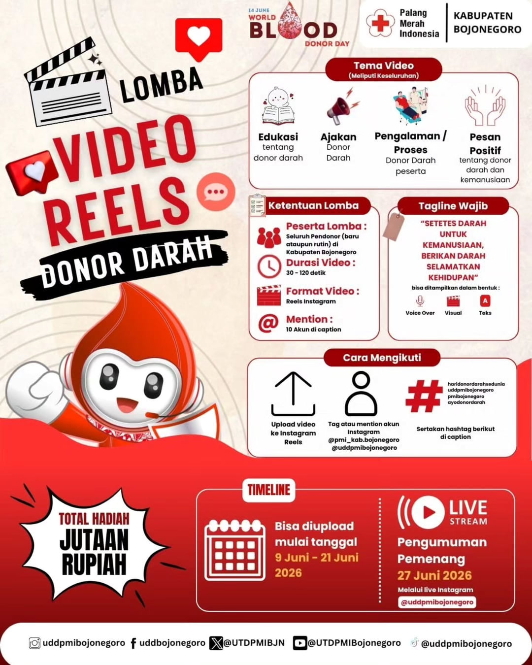 Lomba Video Reels Donor Darah - Poster 2
