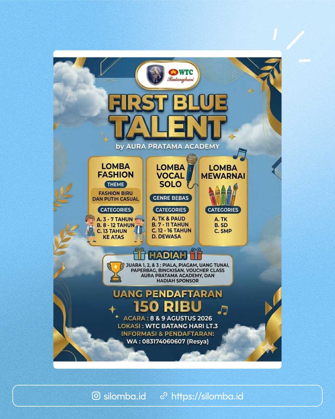 FIRST BLUE TALENT - Poster 1