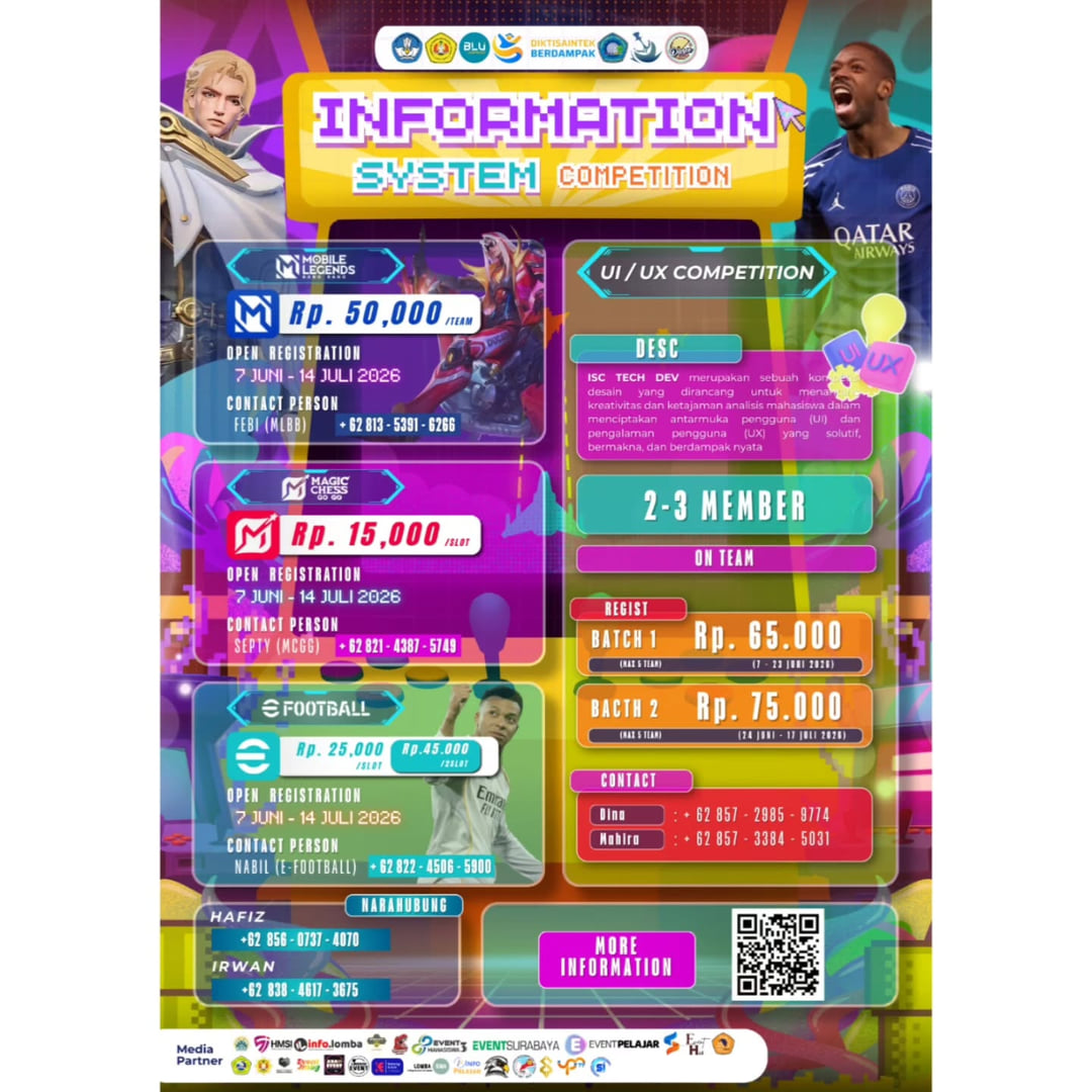 INFORMATION SYSTEM COMPETITION (ISC) 2026 - Poster 2