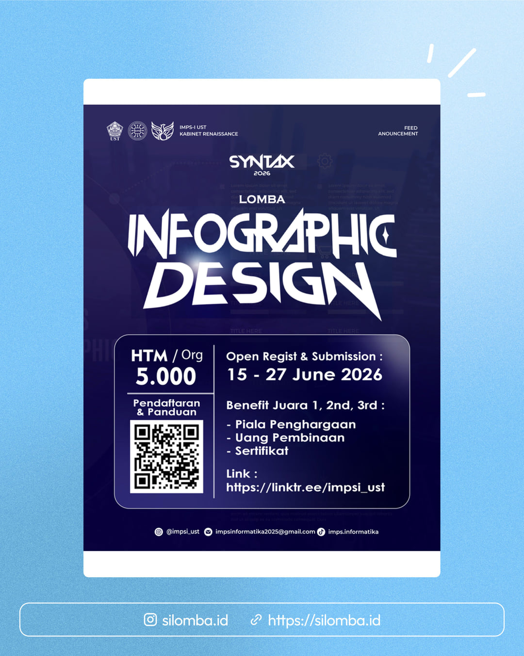 SYNTAX 2026: Lomba Infographic Design - Poster 1