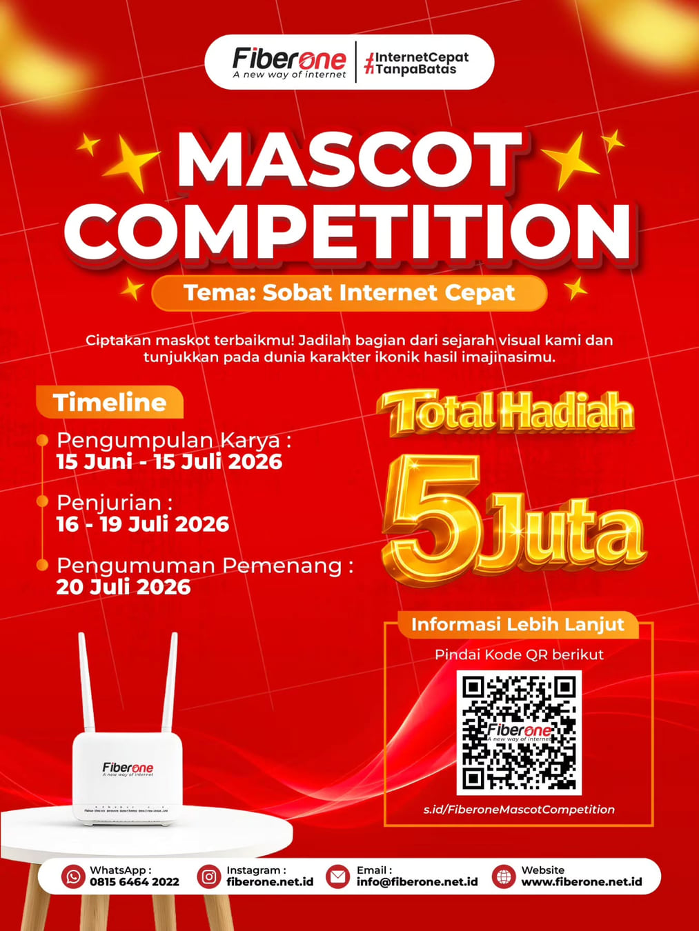 FIBERONE MASCOT COMPETITION 2026 - Poster 2