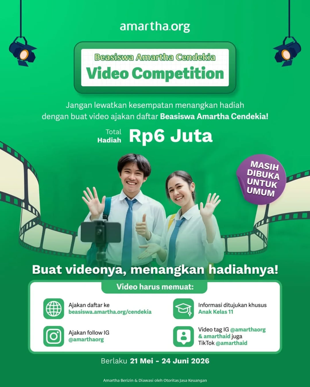 Kompetisi Video Beasiswa Amartha Cendekia 2026 - Poster 2