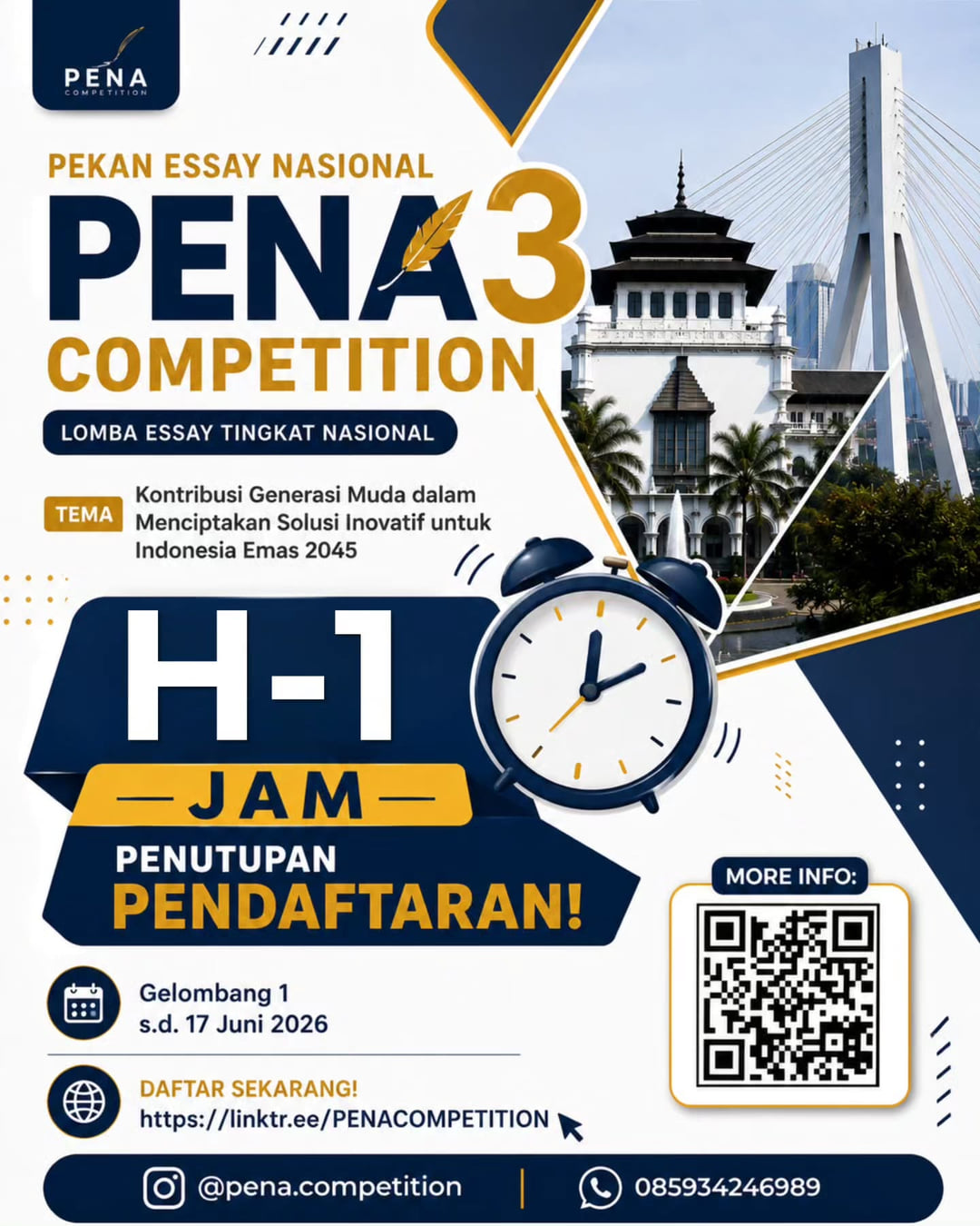 PENA 3 Competition (Pekan Essay Nasional) - Poster 2