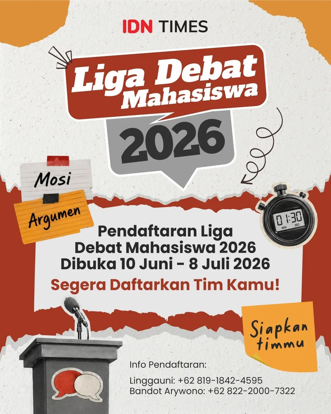 Liga Debat Mahasiswa 2026 - Poster 2