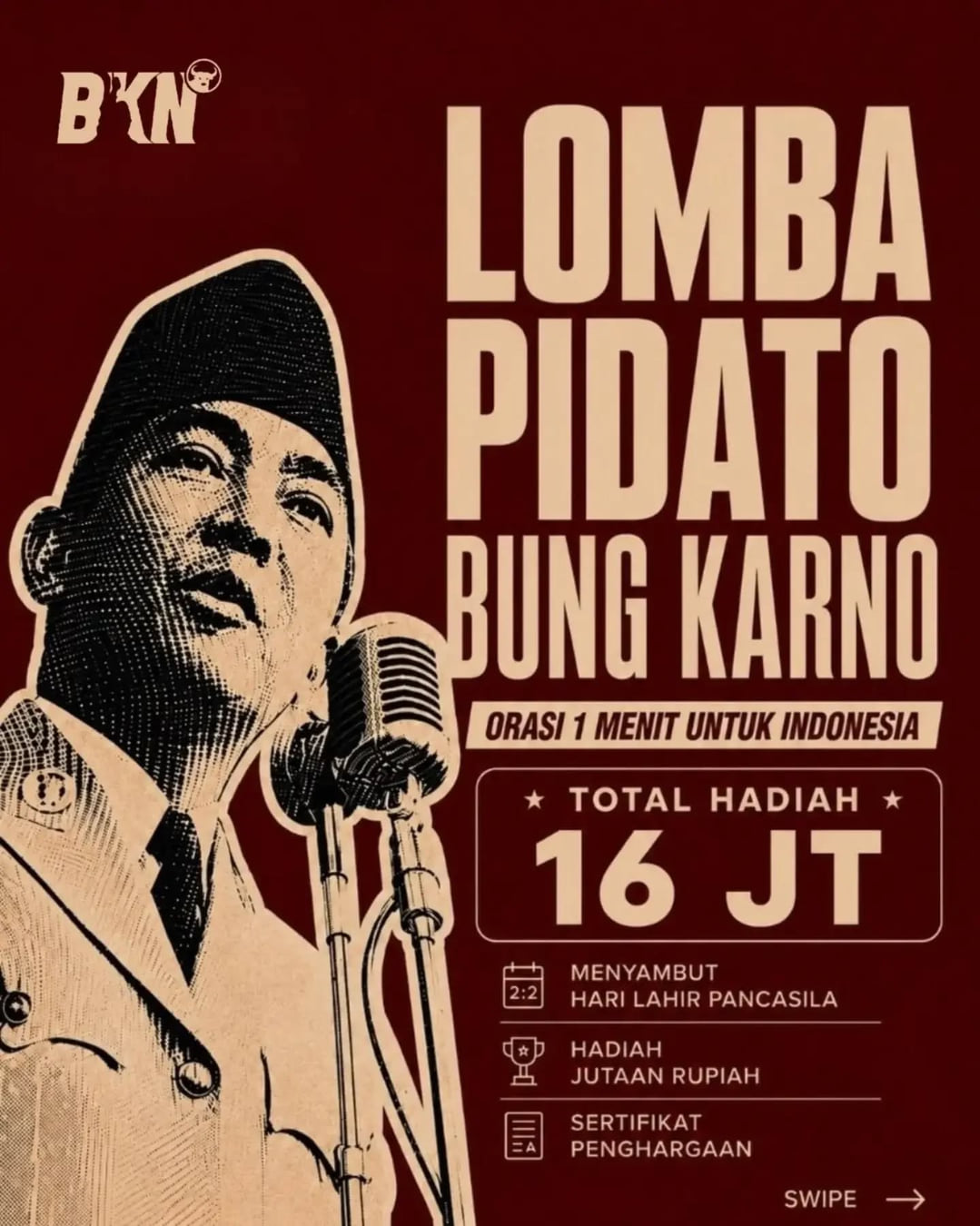 Lomba Pidato Bung Karno 2026 - Poster 2