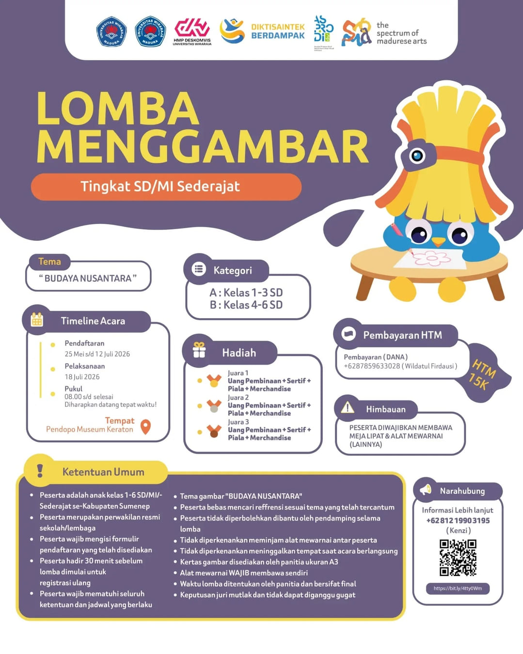 Lomba Menggambar Budaya Nusantara - Poster 2