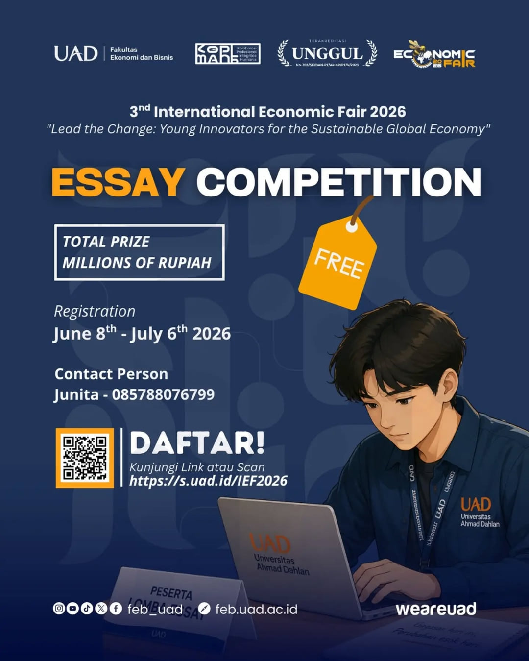 Essay Competition 3rd International Economic Fair (IEF) 2026 - Poster 2