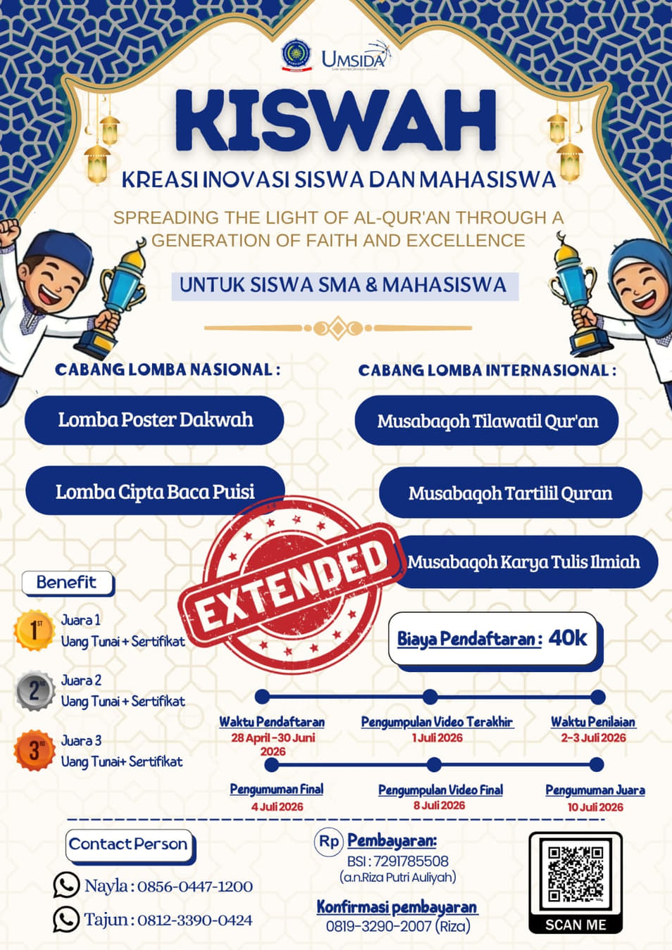 Kreasi Inovasi Siswa dan Mahasiswa (KISWAH) III 2026 - Poster 2
