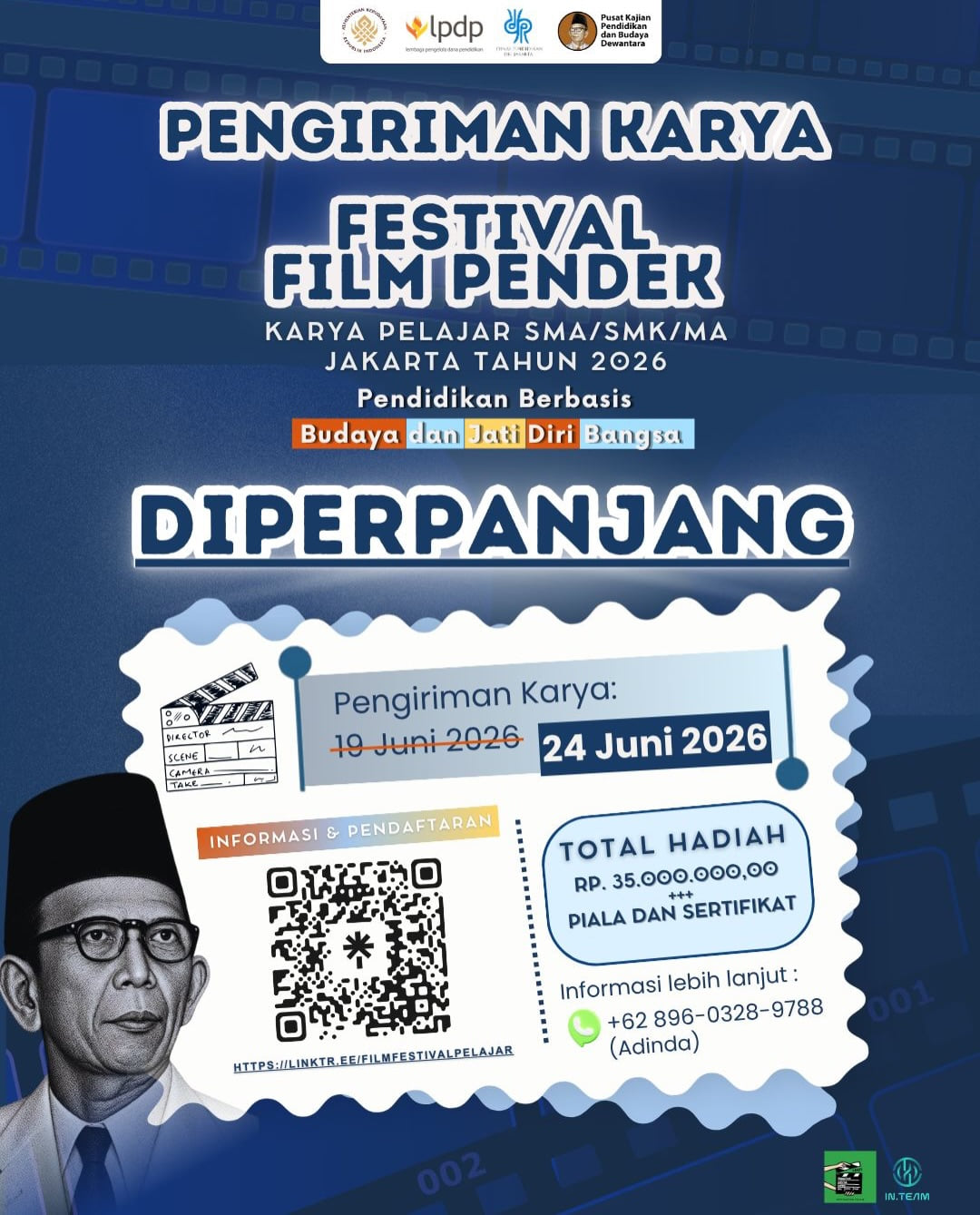 Festival Film Pendek Pelajar SMA/SMK/MA Jakarta 2026 - Poster 2