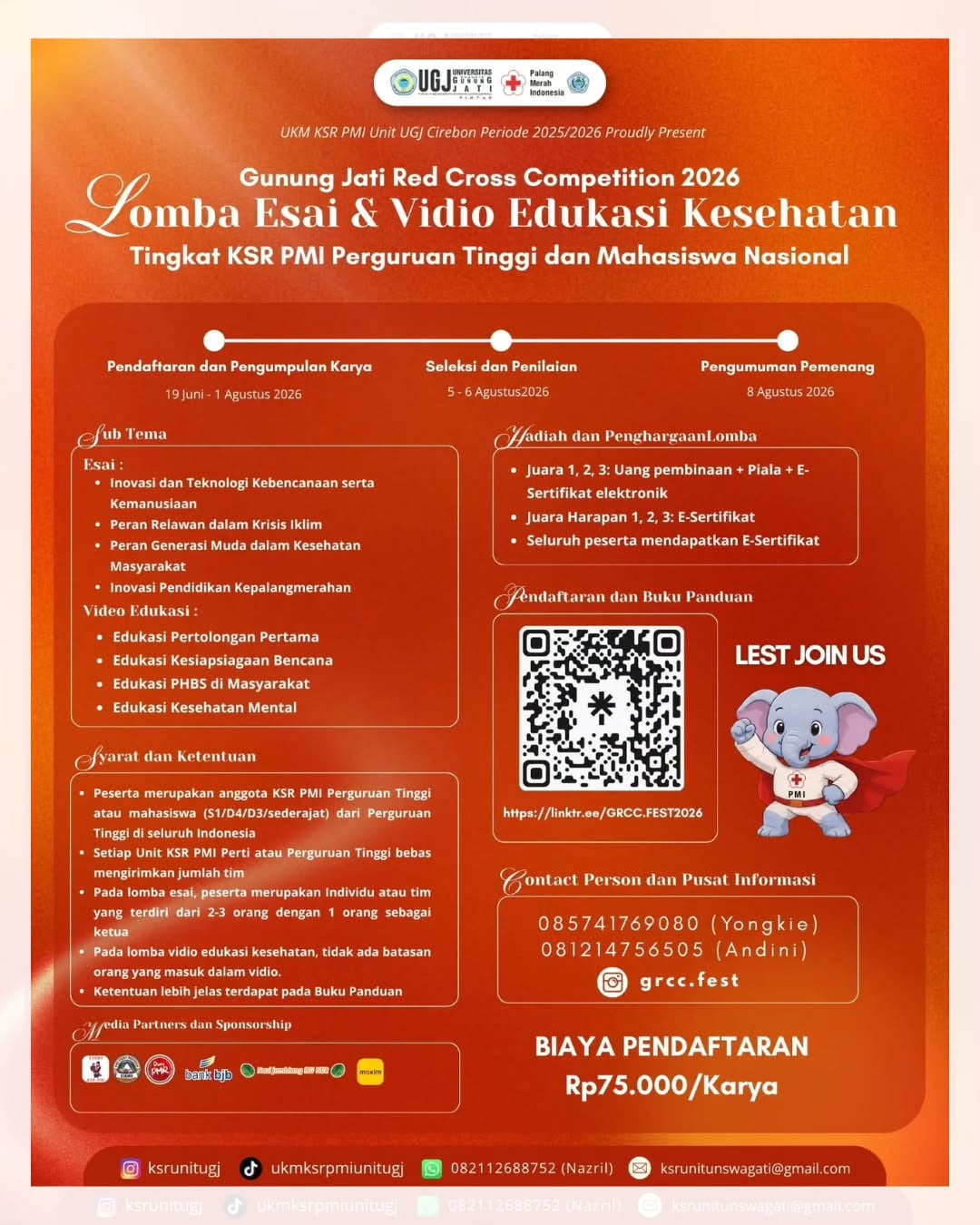 Gunung Jati Red Cross Competition 2026 - Poster 2