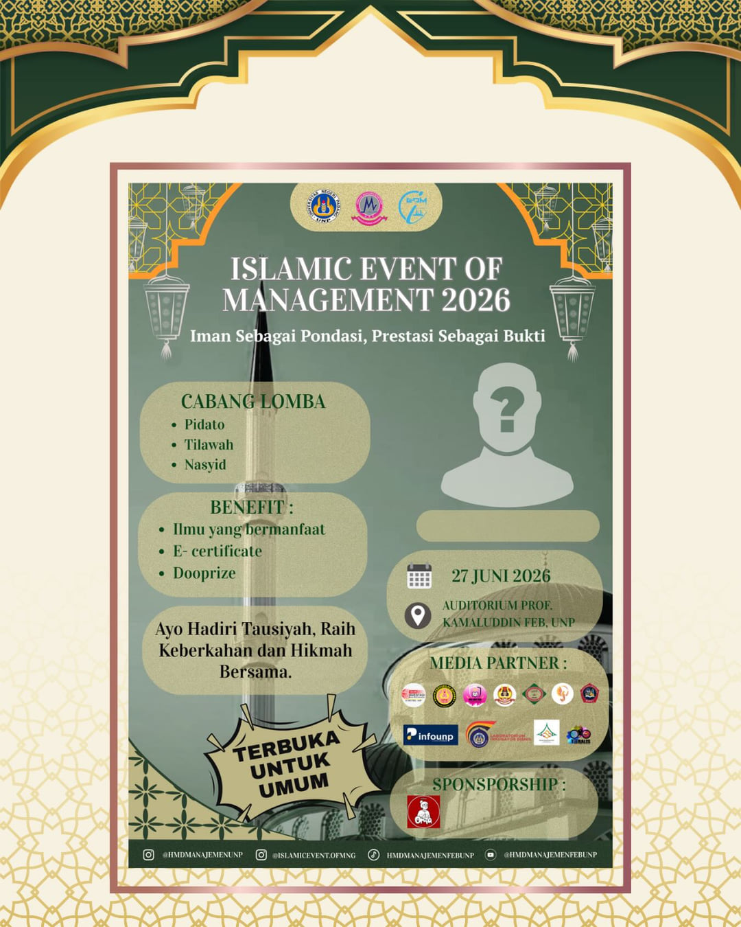 Islamic Event of Management (IEOM) 2026 - Poster 2