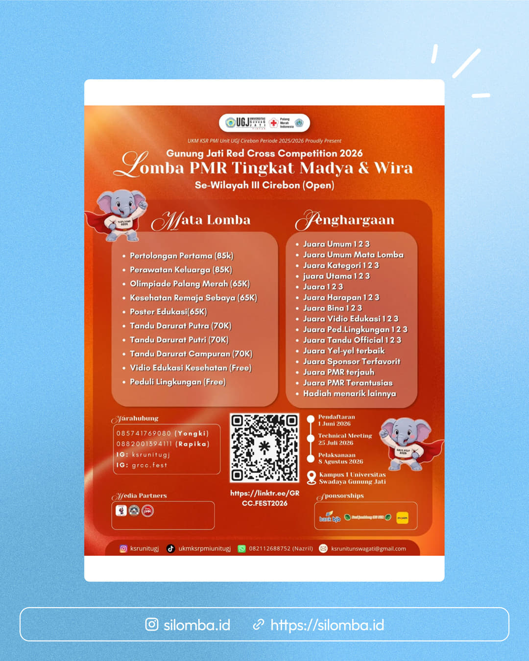 Gunung Jati Red Cross Competition Festival 2026 - Poster 1