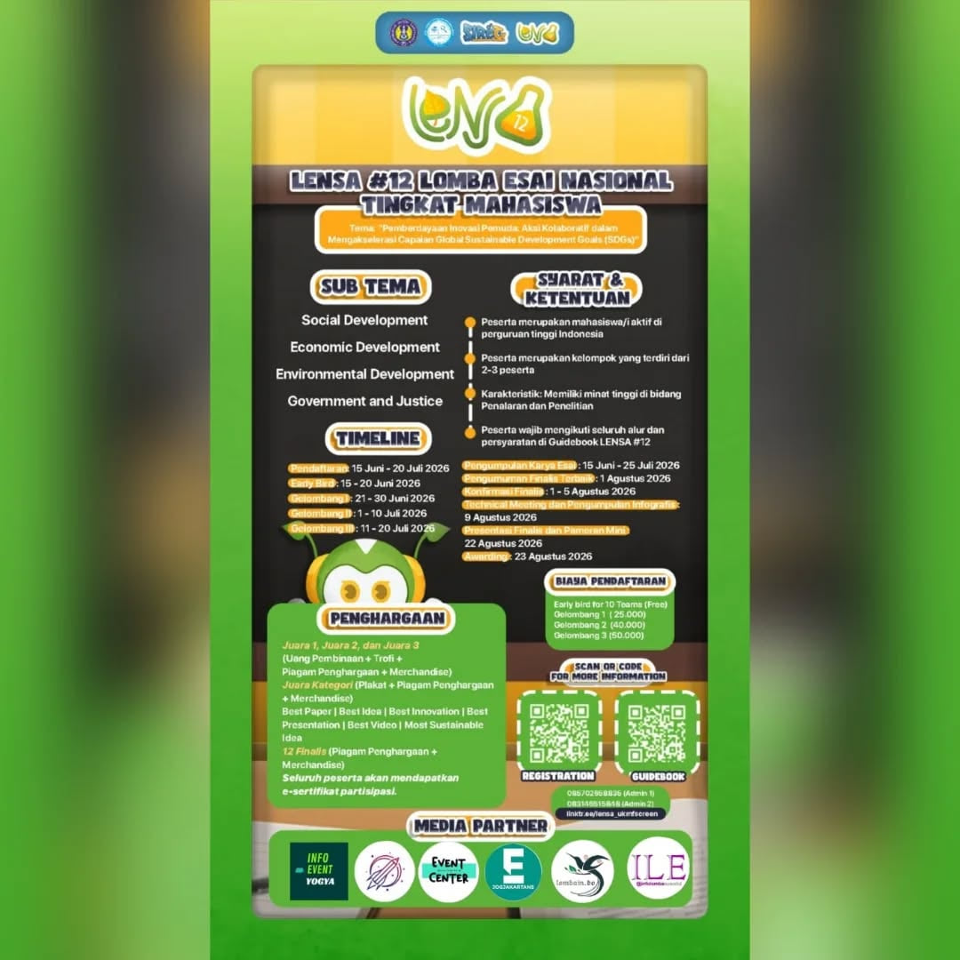LENSA # 12 Lomba Esai Nasional - Poster 2