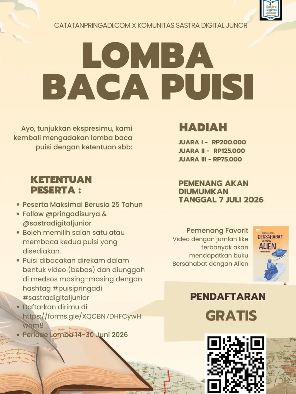 Lomba Baca Puisi - Poster 2