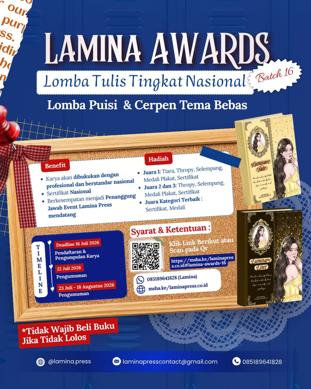 LAMINA AWARDS BATCH 16: LOMBA TULIS TINGKAT NASIONAL - Poster 2