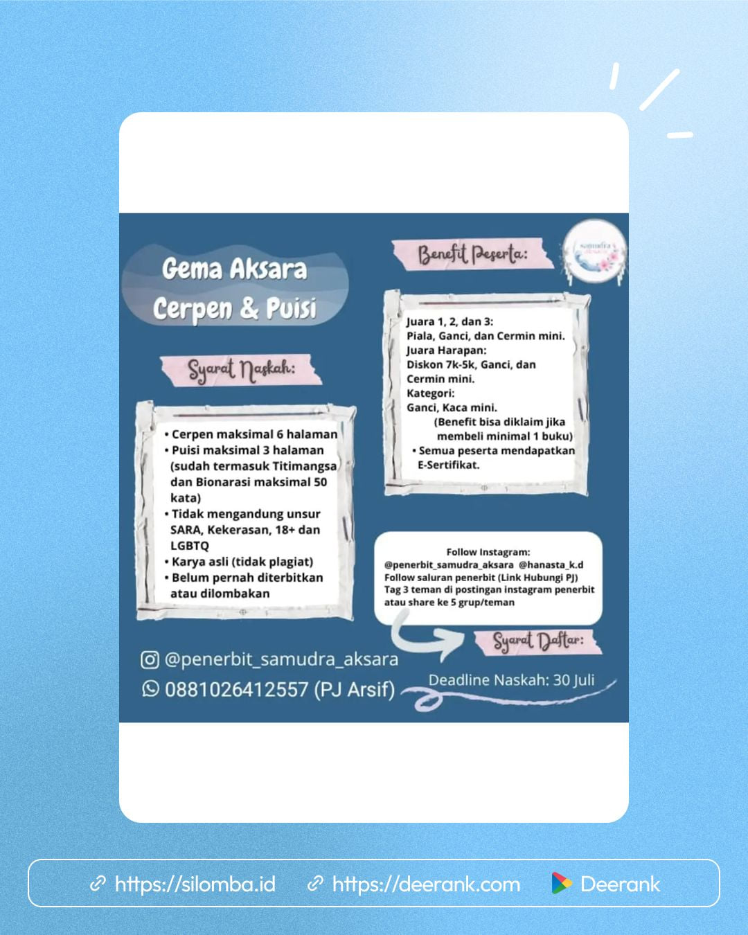 Gema Aksara Batch 1 - Poster 1