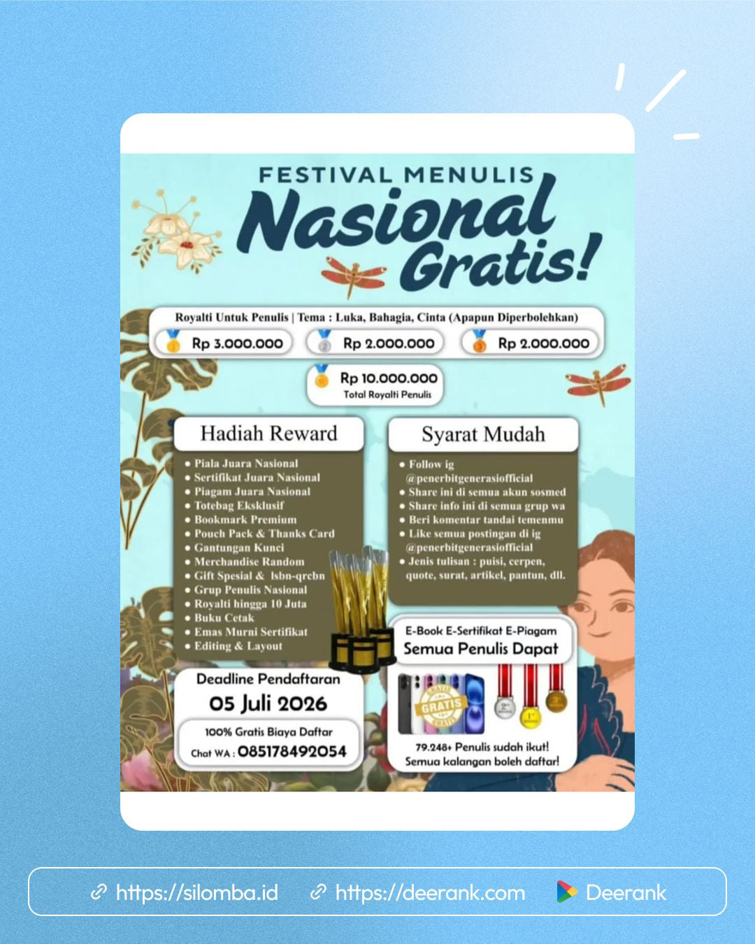 Festival Menulis Nasional 2026 - Poster 1