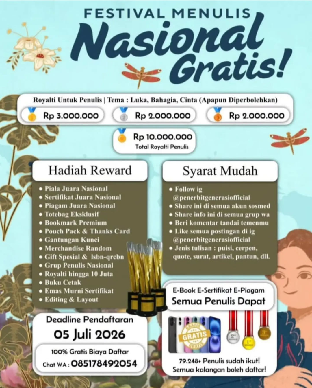 Festival Menulis Nasional 2026 - Poster 2