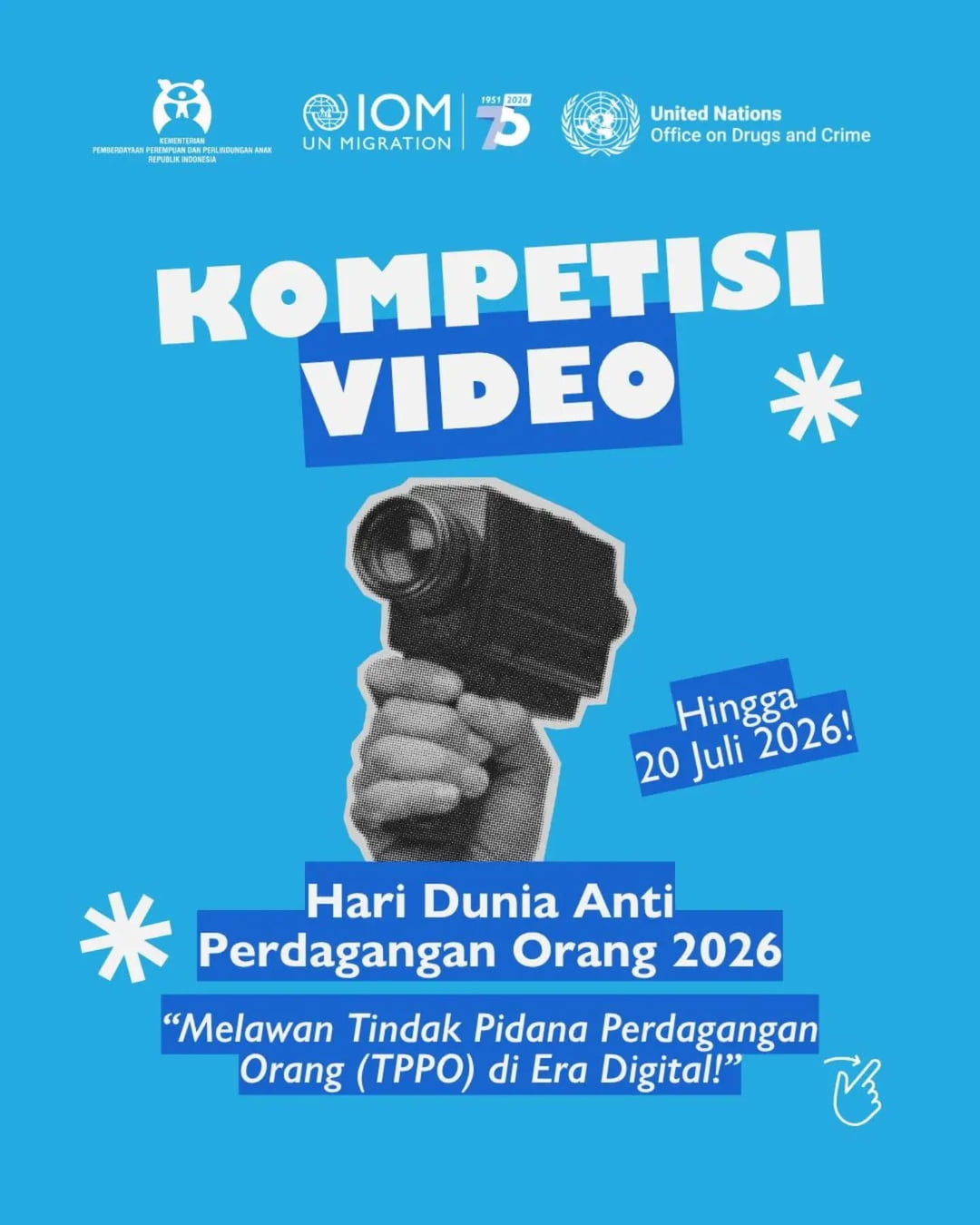 Kompetisi Video Hari Dunia Anti Perdagangan Orang (WDATIP) 2026 - Poster 2