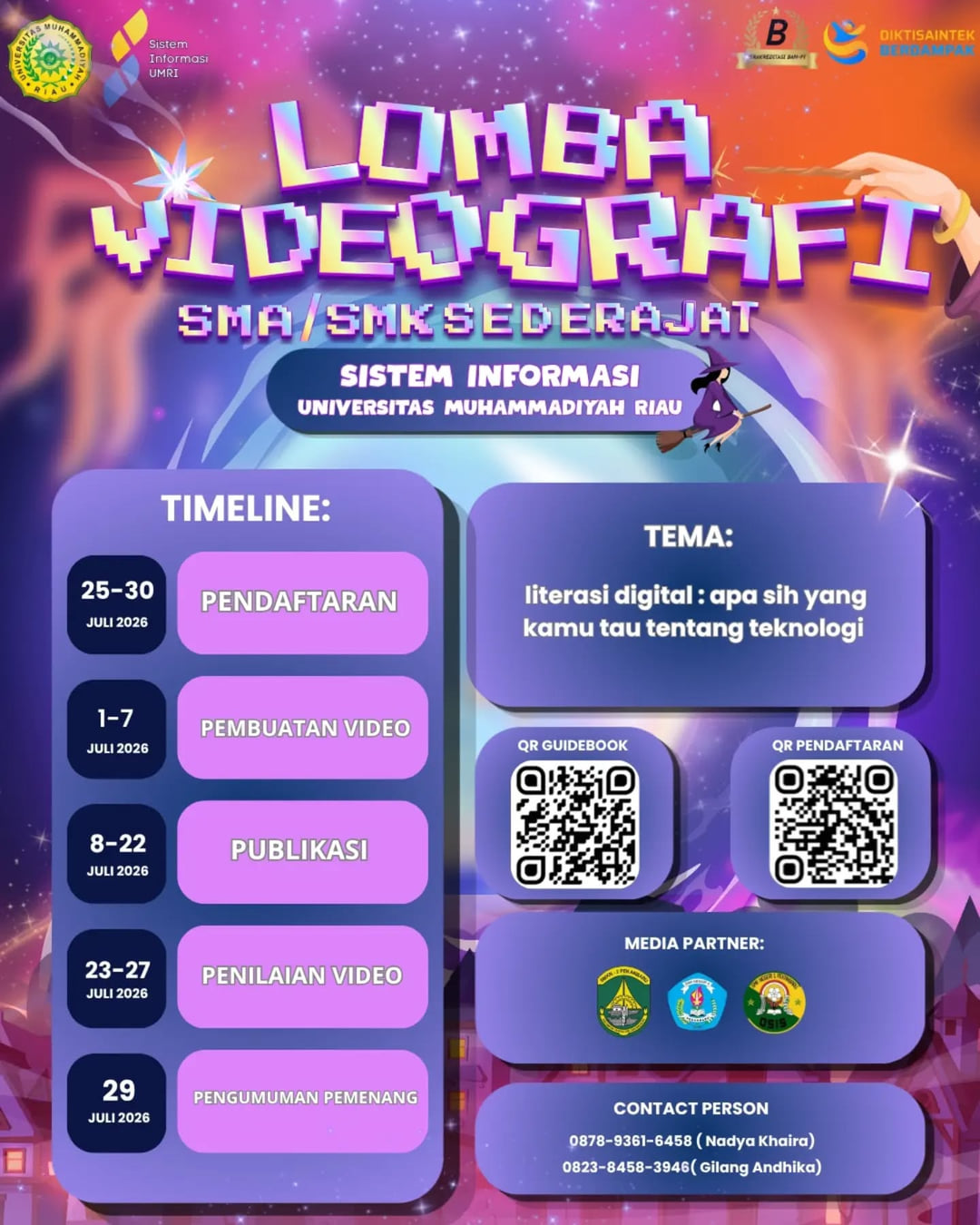 LOMBA VIDEOGRAFI SMA/SMK Sederajat - Poster 2