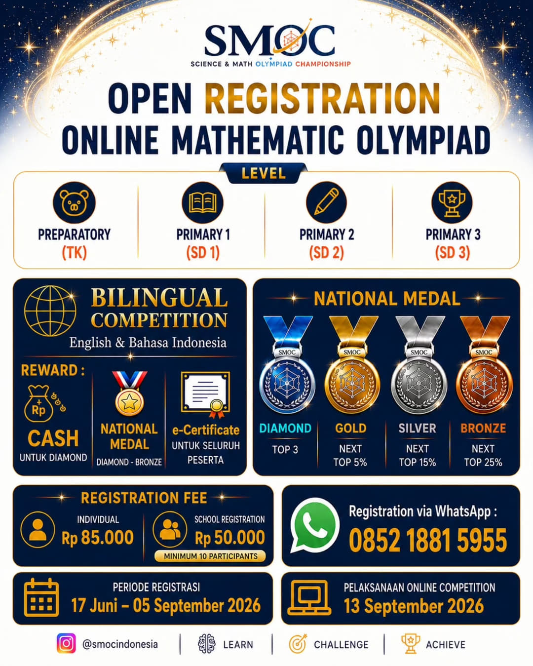 Online Mathematic Olympiad SMOC - Poster 2